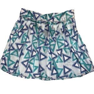 🔥Forever 21 Blue and Green Mini Skater Skirt for Casual Wear